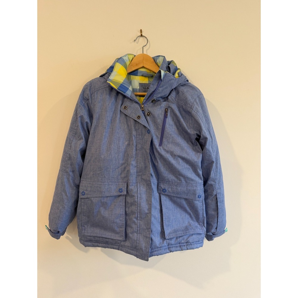 L.L. Bean Jacket Parka Hood Girls XL 18 Blue
